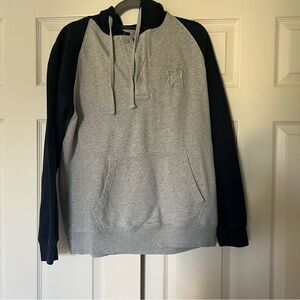 Chaps Gray and Navy Med Men's Hoodie